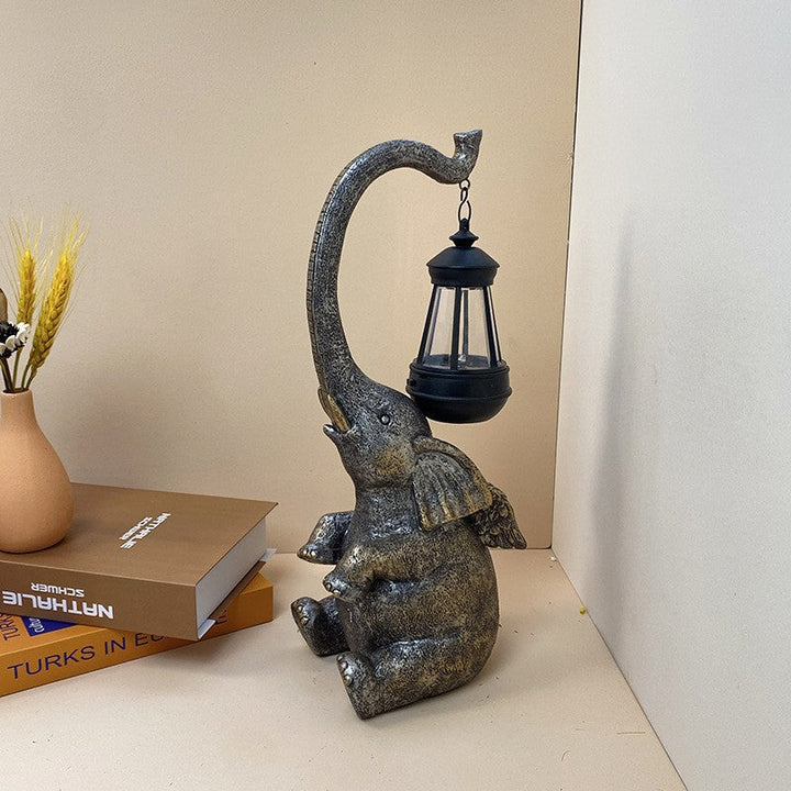 Contemporary Creative Solar Waterproof Resin Elephant LED Outdoor Light Landscape Lighting For Garden | Bowlift
