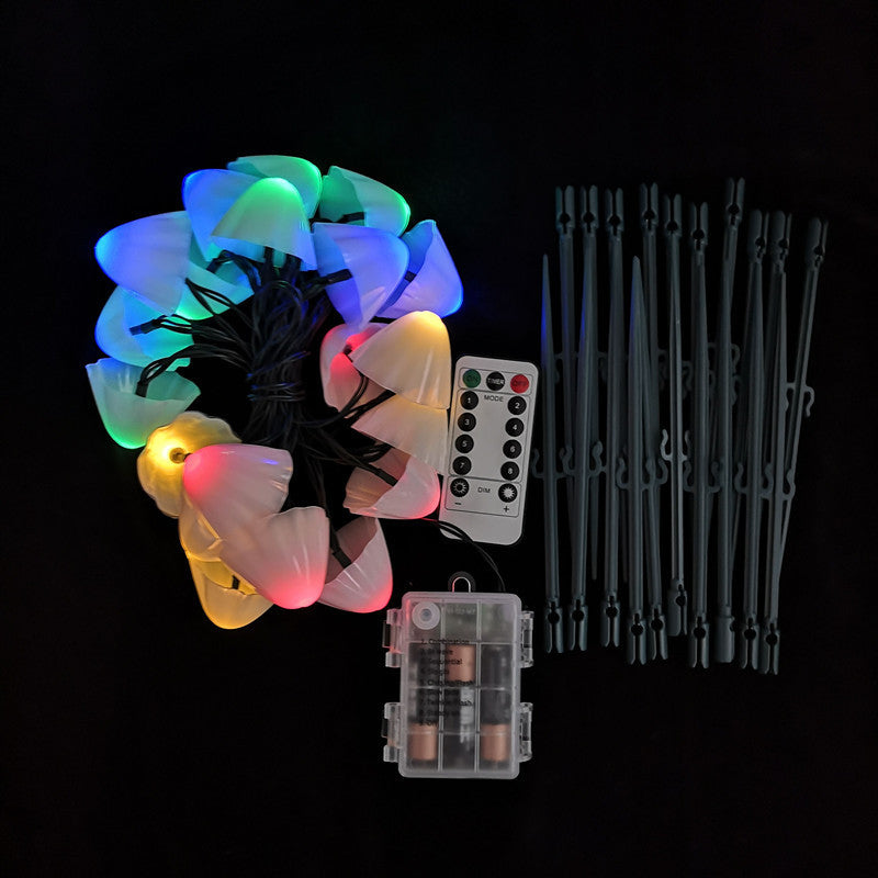 Contemporary Creative Solar Battery Waterproof PVC Mushroom LED Outdoor Light Landscape Lighting For Garden | Bowlift
