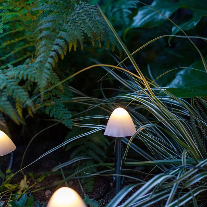 Contemporary Creative Solar Battery Waterproof PVC Mushroom LED Outdoor Light Landscape Lighting For Garden | Bowlift