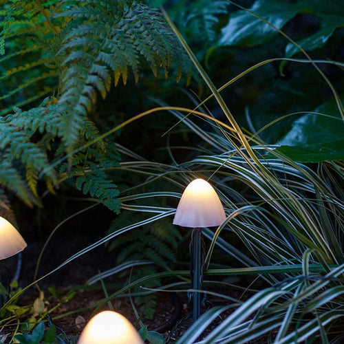 Contemporary Creative Solar Battery Waterproof PVC Mushroom LED Outdoor Light Landscape Lighting For Garden | Bowlift