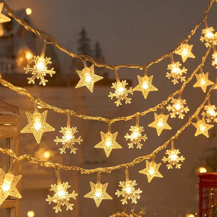 BowLift | Modern Art Deco Battery USB PVC Deer Snow Star Christmas Tree Decoration LED String Light For Entertainment Room
