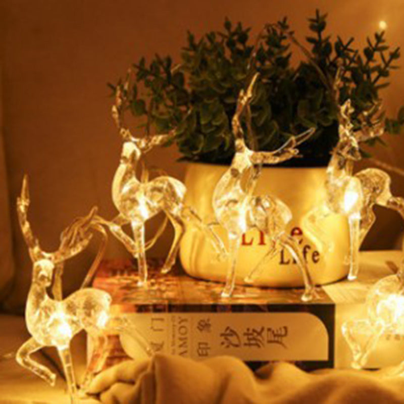 BowLift | Contemporary Creative Solar Battery Waterproof Deer Plastic Decorative LED String Light Outdoor Light For Garden