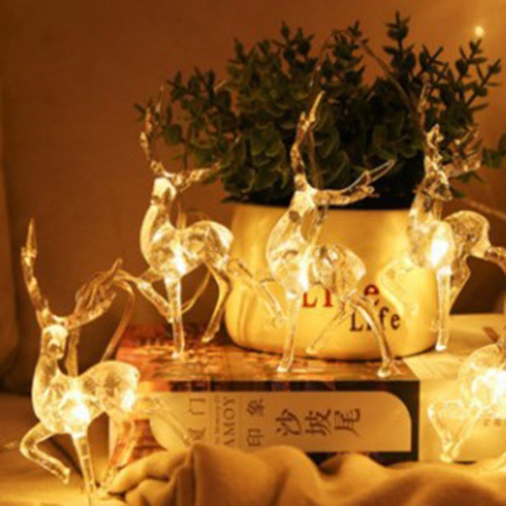 BowLift | Contemporary Creative Solar Battery Waterproof Deer Plastic Decorative LED String Light Outdoor Light For Garden