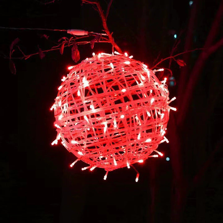 Modern Art Deco Waterproof PVC Hanging Ball Decoration LED Outdoor Pendant Light Outdoor Light For Garden | Bowlift