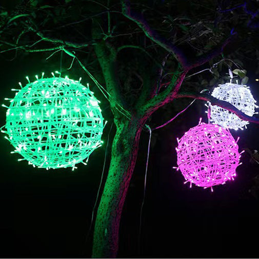 Modern Art Deco Waterproof PVC Hanging Ball Decoration LED Outdoor Pendant Light Outdoor Light For Garden | Bowlift