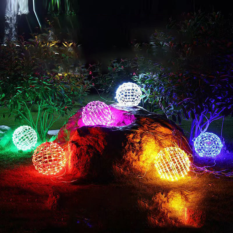 Modern Art Deco Waterproof PVC Hanging Ball Decoration LED Outdoor Pendant Light Outdoor Light For Garden | Bowlift