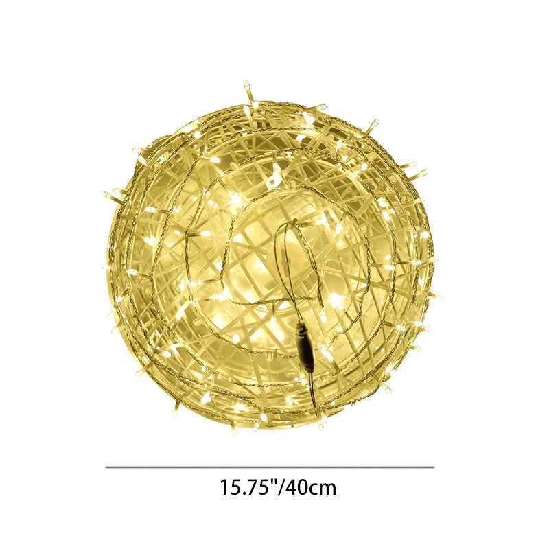 Modern Art Deco Waterproof PVC Hanging Ball Decoration LED Outdoor Pendant Light Outdoor Light For Garden | Bowlift