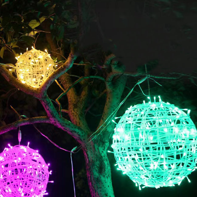 Modern Art Deco Waterproof PVC Hanging Ball Decoration LED Outdoor Pendant Light Outdoor Light For Garden | Bowlift