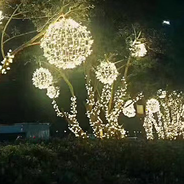 Modern Art Deco Waterproof PVC Hanging Ball Decoration LED Outdoor Pendant Light Outdoor Light For Garden | Bowlift