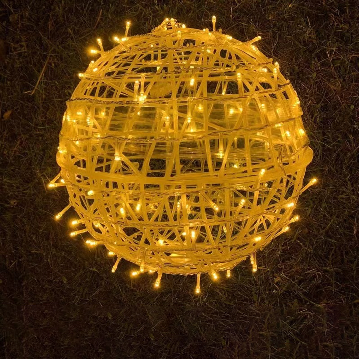 Modern Art Deco Waterproof PVC Hanging Ball Decoration LED Outdoor Pendant Light Outdoor Light For Garden | Bowlift