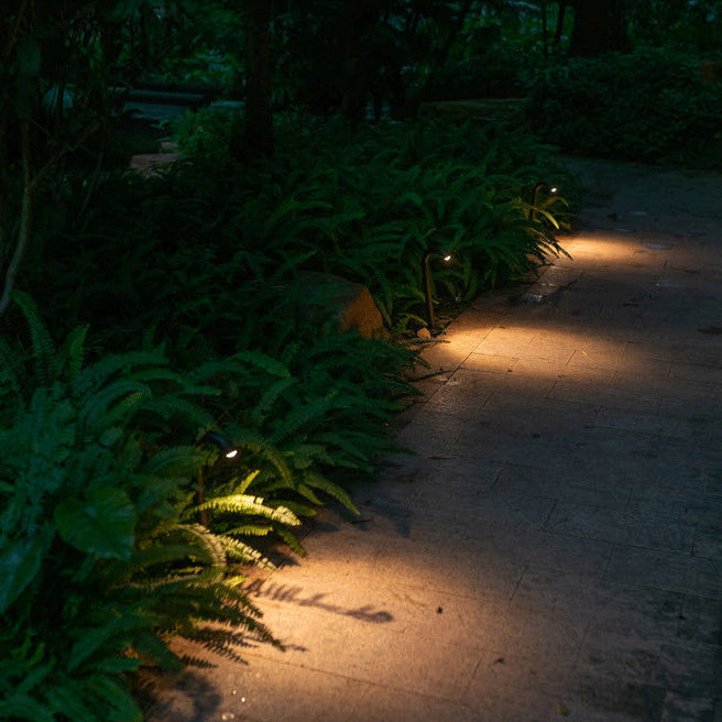 Contemporary Industrial Waterproof Aluminum Reinforced Glass Bent Tube LED Outdoor Light Landscape Lighting For Garden | Bowlift