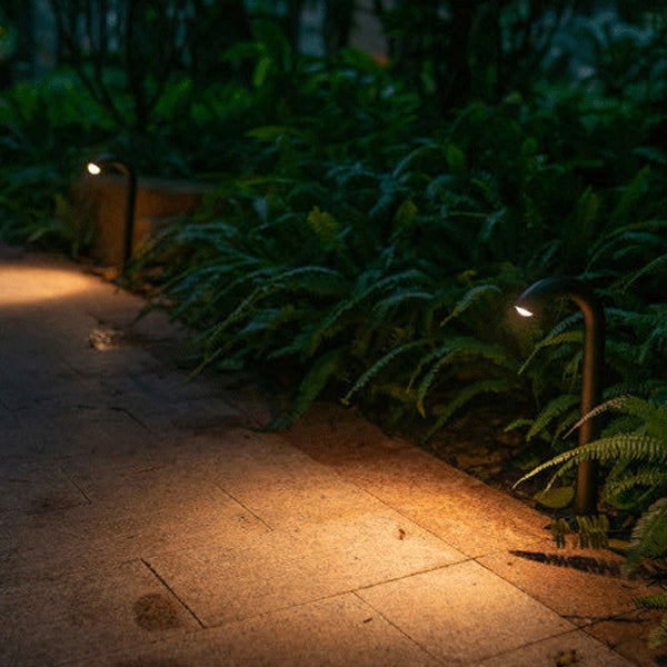 Contemporary Industrial Waterproof Aluminum Reinforced Glass Bent Tube LED Outdoor Light Landscape Lighting For Garden | Bowlift