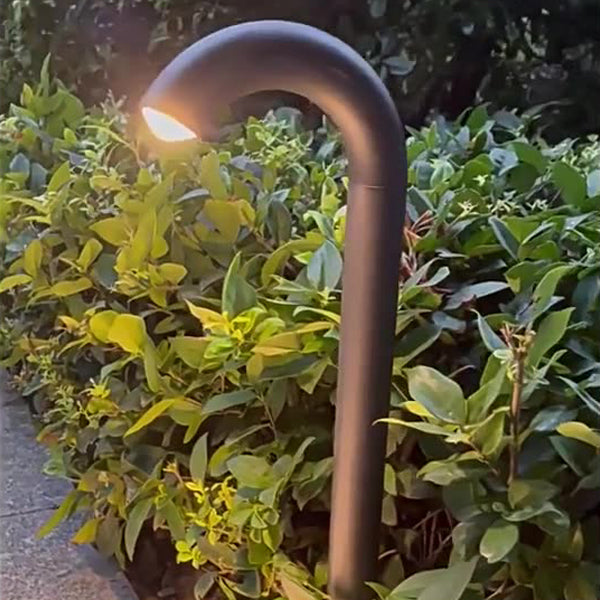 Contemporary Industrial Waterproof Aluminum Reinforced Glass Bent Tube LED Outdoor Light Landscape Lighting For Garden | Bowlift