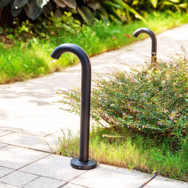 Contemporary Industrial Waterproof Aluminum Reinforced Glass Bent Tube LED Outdoor Light Landscape Lighting For Garden | Bowlift