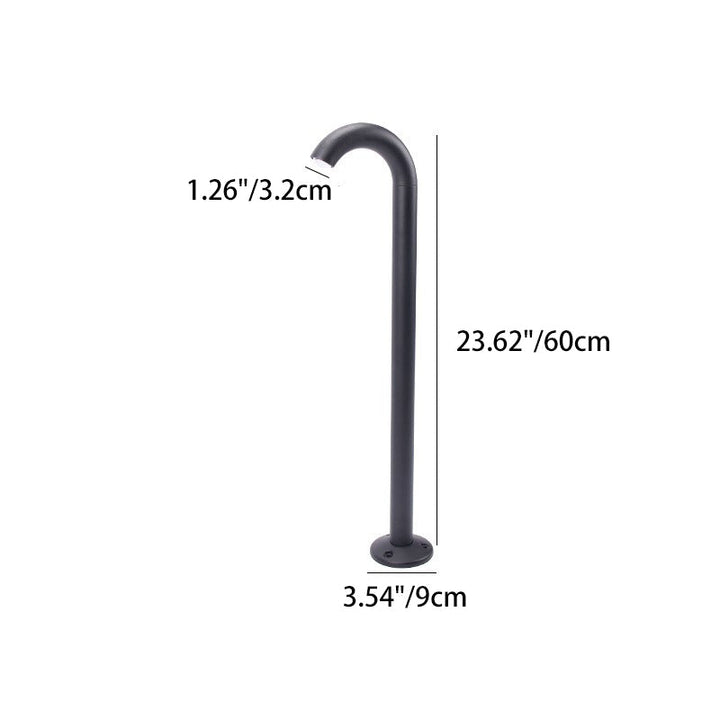 Contemporary Industrial Waterproof Aluminum Reinforced Glass Bent Tube LED Outdoor Light Landscape Lighting For Garden | Bowlift
