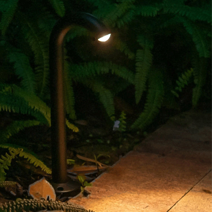 Contemporary Industrial Waterproof Aluminum Reinforced Glass Bent Tube LED Outdoor Light Landscape Lighting For Garden | Bowlift