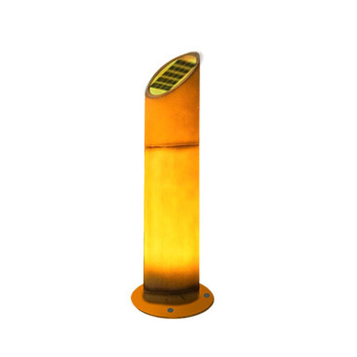Contemporary Creative Waterproof Solar Resin Bamboo LED Landscape Lighting Outdoor Light For Garden | Bowlift