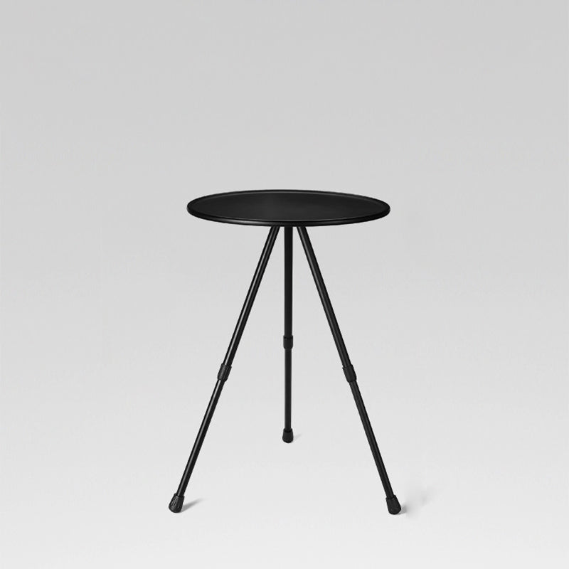 Modern Simplicity Aluminum Alloy ABS Round Foldable Outdoor Coffee Table 1-Tray Pocket Lamp Holder For Outdoor | Bowlift