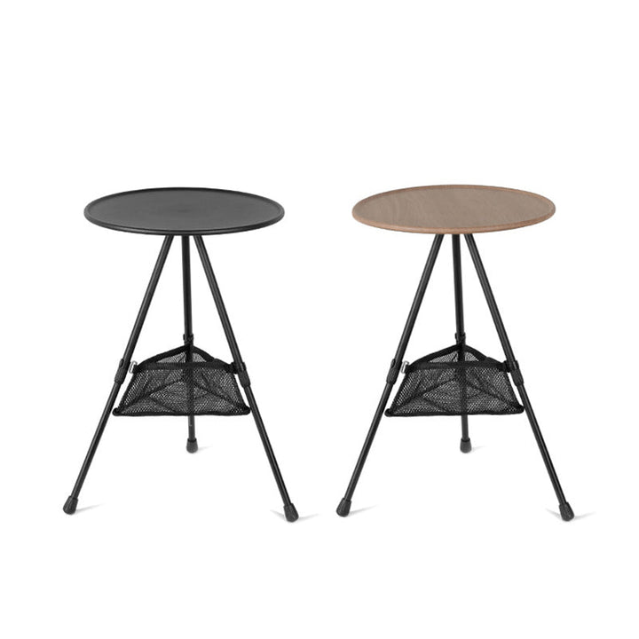 Modern Simplicity Aluminum Alloy ABS Round Foldable Outdoor Coffee Table 1-Tray Pocket Lamp Holder For Outdoor | Bowlift
