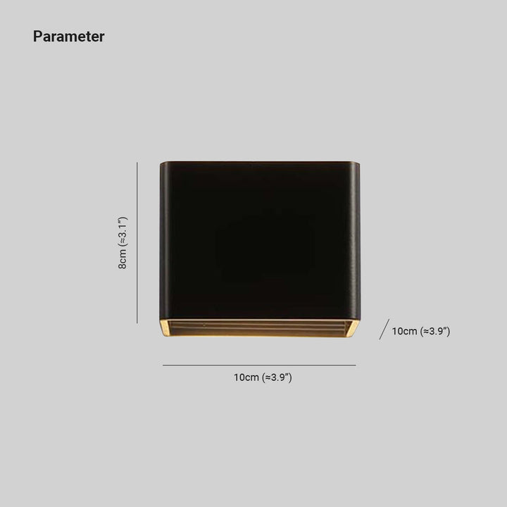 Imogen Modern Square Wall Lamp | Bowlift