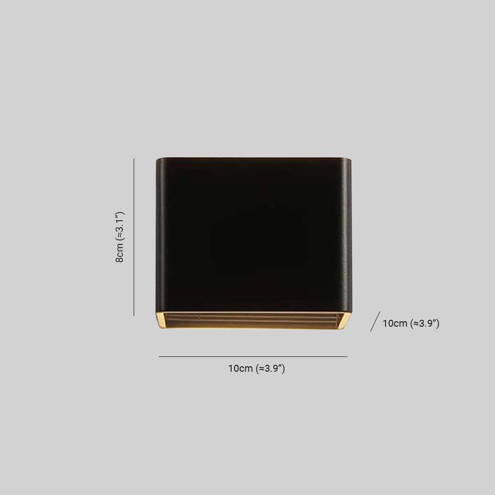 Square wall lamp with unique design Bowlift