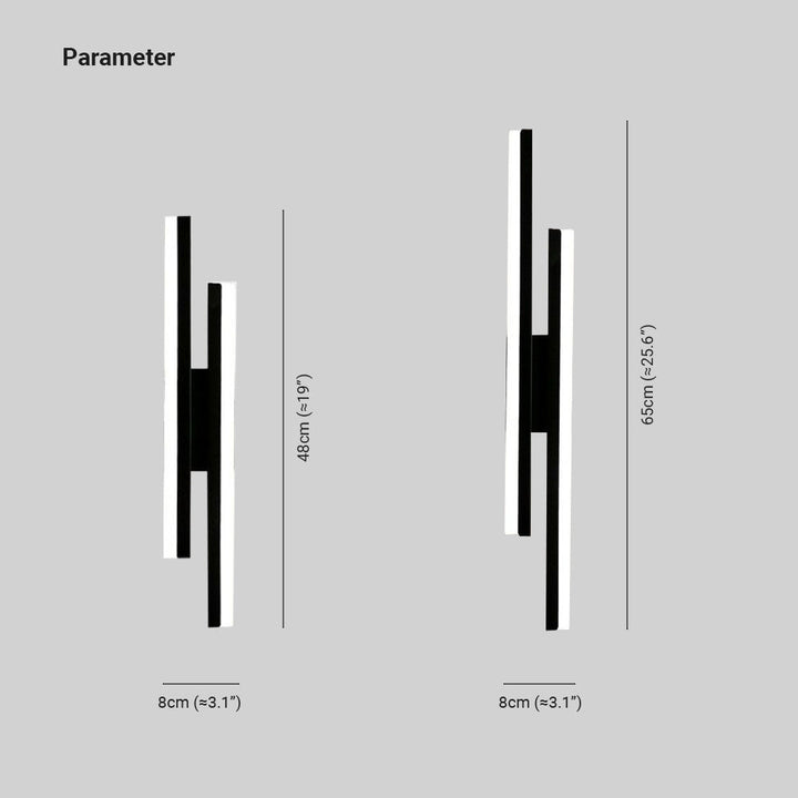 BowLift | Alana Modern LED Wall Light - Elegant Black/Gold Wall Lighting for Living Room and Bedroom