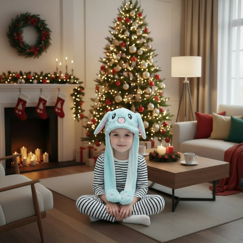 BowLift | Interactive bunny hat with movable ears and soft plush fabric