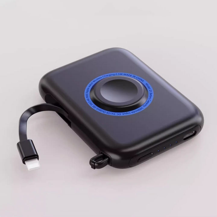 BowLift | Portable Smartphone Watch 2-In-1 With Built-In Data Cable And Power Bank