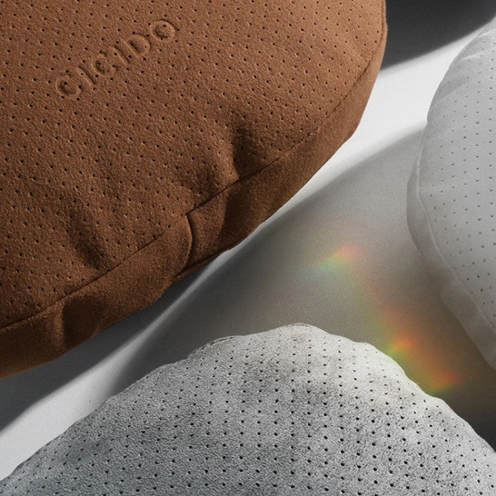 BowLift | Suede Car Neck Pillow And Lumbar Support