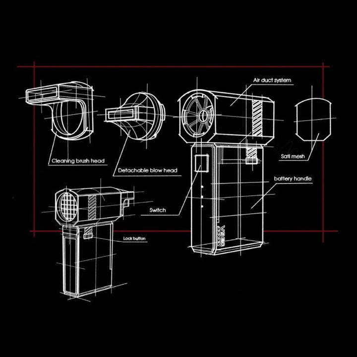 BowLift | Handheld High-Speed Turbine Electric Air Blower