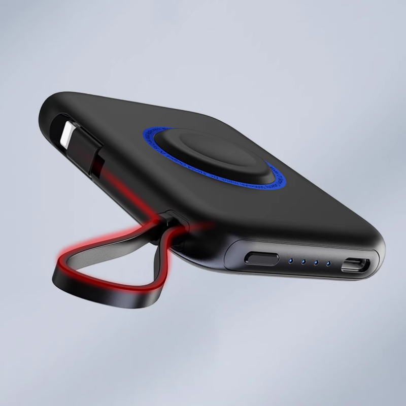 BowLift | Portable Smartphone Watch 2-In-1 With Built-In Data Cable And Power Bank