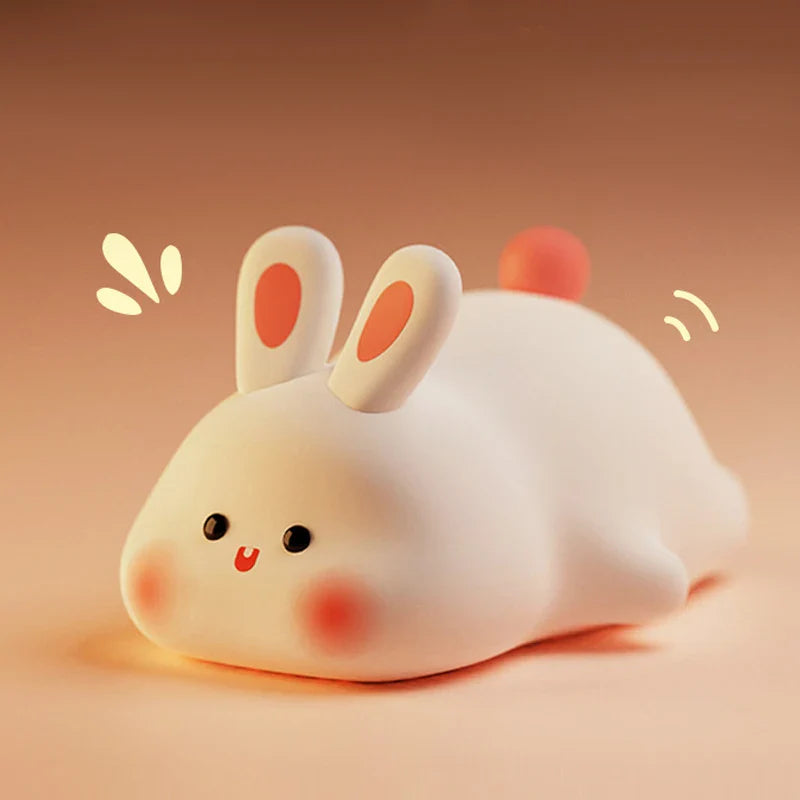 BowLift | Cute Rabbit-shaped USB Rechargeable Silicone Night Light For Bedroom