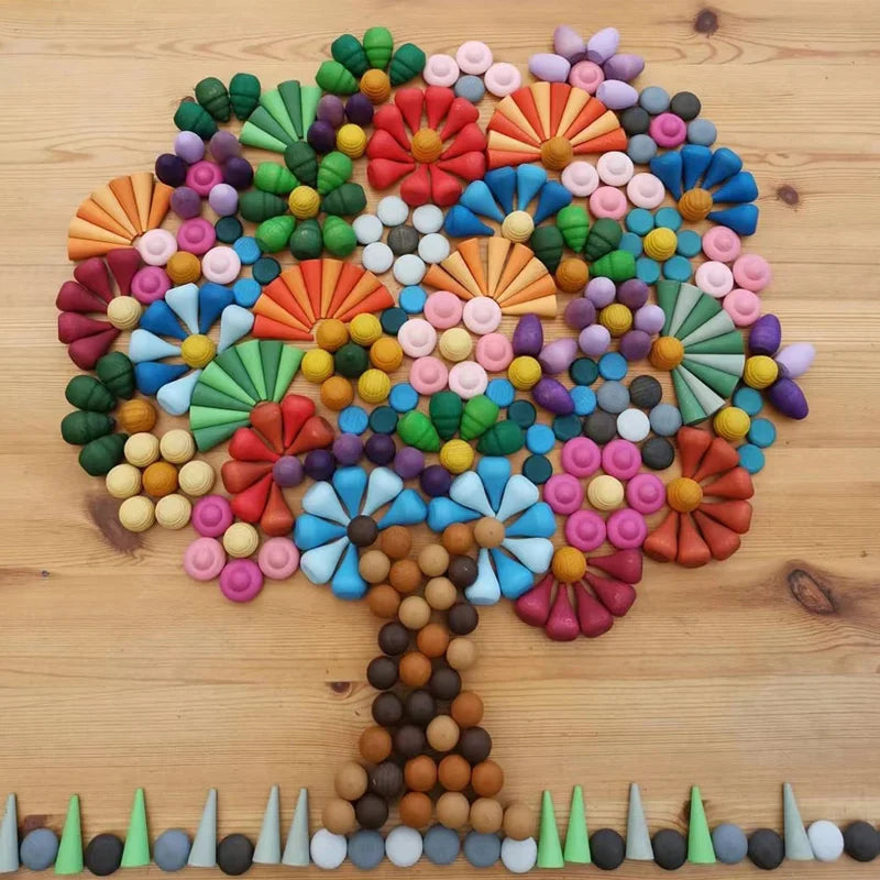 BowLift | Creative Play Fun – Colorful Wooden Building Blocks