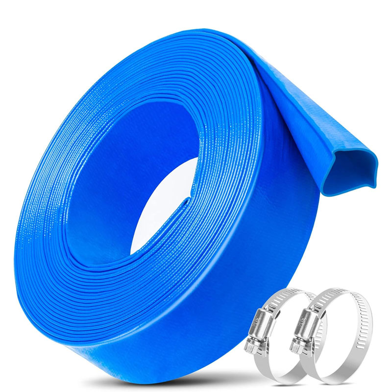 BowLift | 2 Inch Heavy Duty Pool Backwash Hose 25ft With Clamp, Pool Drain Hose