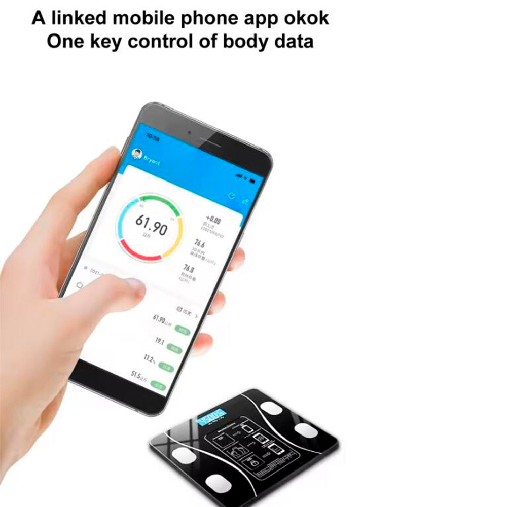 Body Scale (180 kg) Pro - BMI Function & Bluetooth | Bowlift