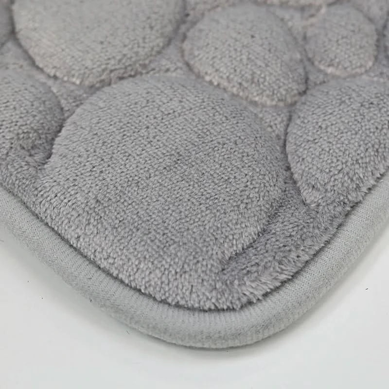 BowLift | 3-piece bathroom mat set made of microfiber, non-slip & absorbent