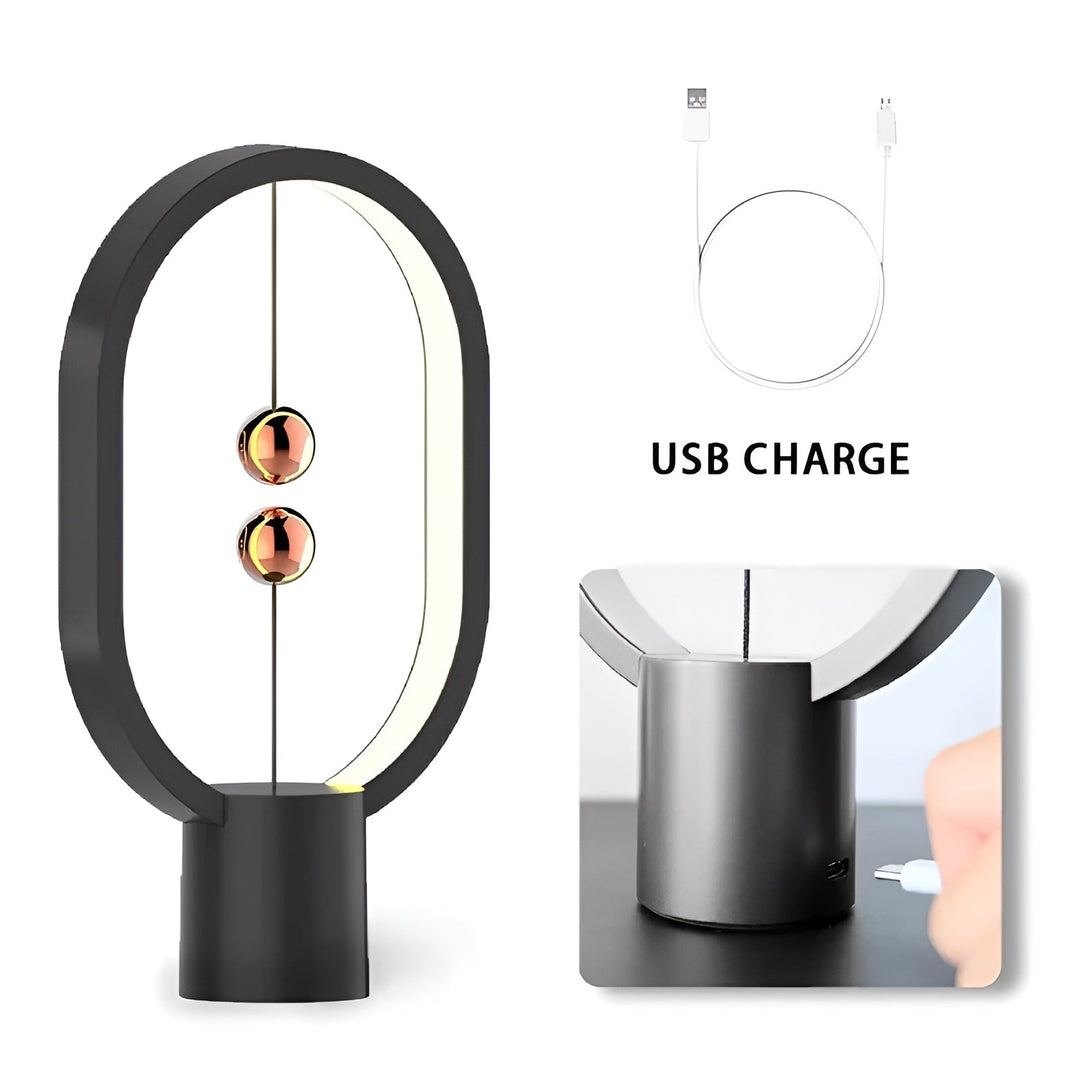 BowLift | Elegant LED BalanceGlow Lamp – Refined Atmosphere & USB Charging