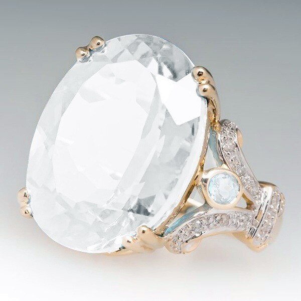 BowLift | Fashion Luxury Colorful Cubic Zirconia Ring Oval Stone Finger Ring For Women