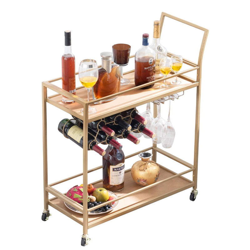 BowLift | Kitchen Living Room Storage Cart, Trolley Dining Cart With Wine Racks