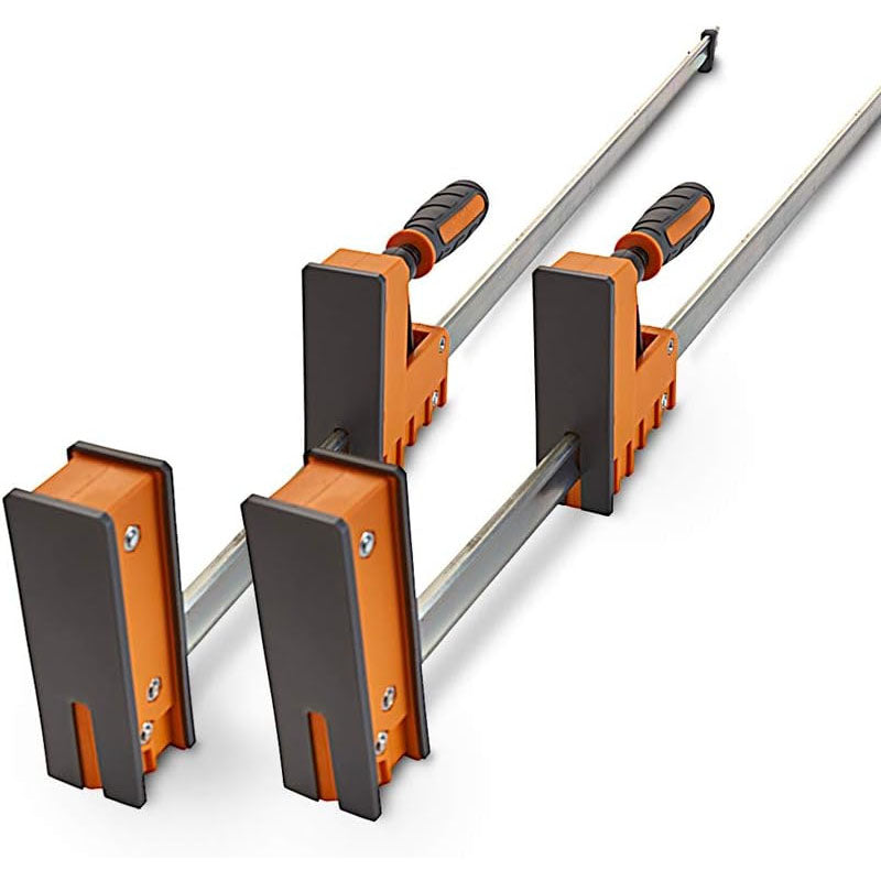BowLift | 2-Pack 50"Bar Clamps Set with 1100 lbs Load Limit Even Pressure Wood clamps for Woodworking Metal Working