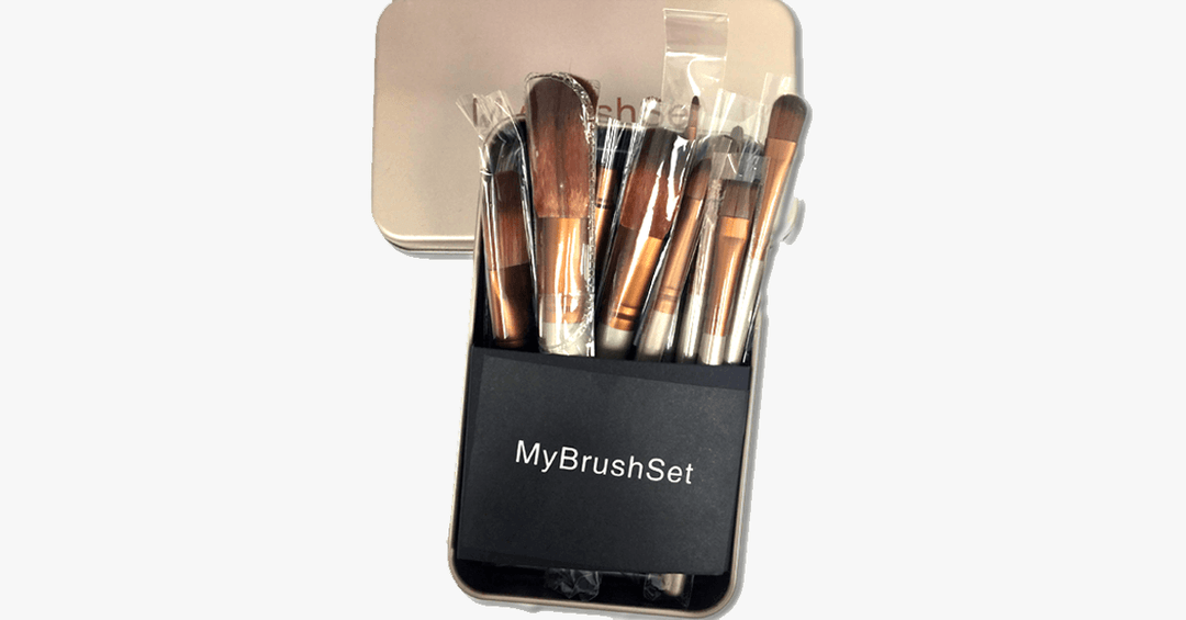 BowLift | Premium Makeup Brush - Set with 12 - Ideal for a Complete Makeover