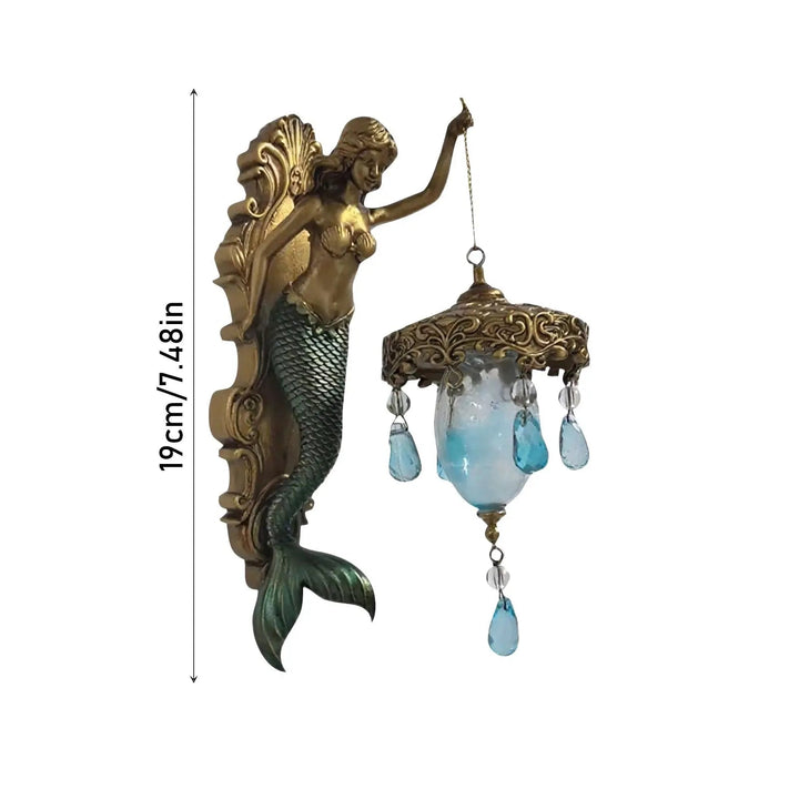 BowLift | Elegant Baroque Mermaid Wall Lamp – Artistic Maritime Wall Lamp for Atmospheric Spaces