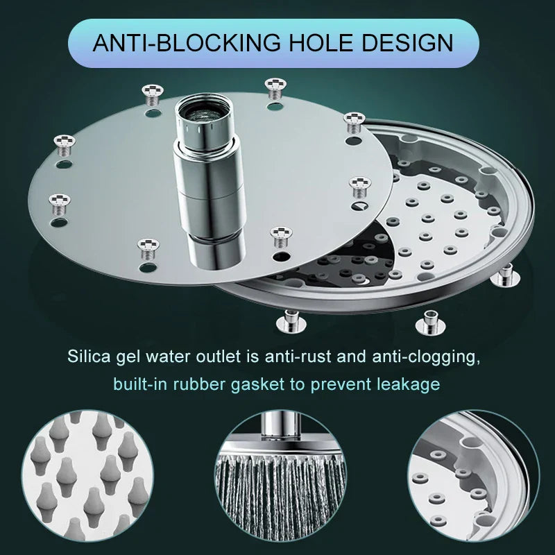 BowLift | Rain Spa Deluxe | Water-saving rain showerhead