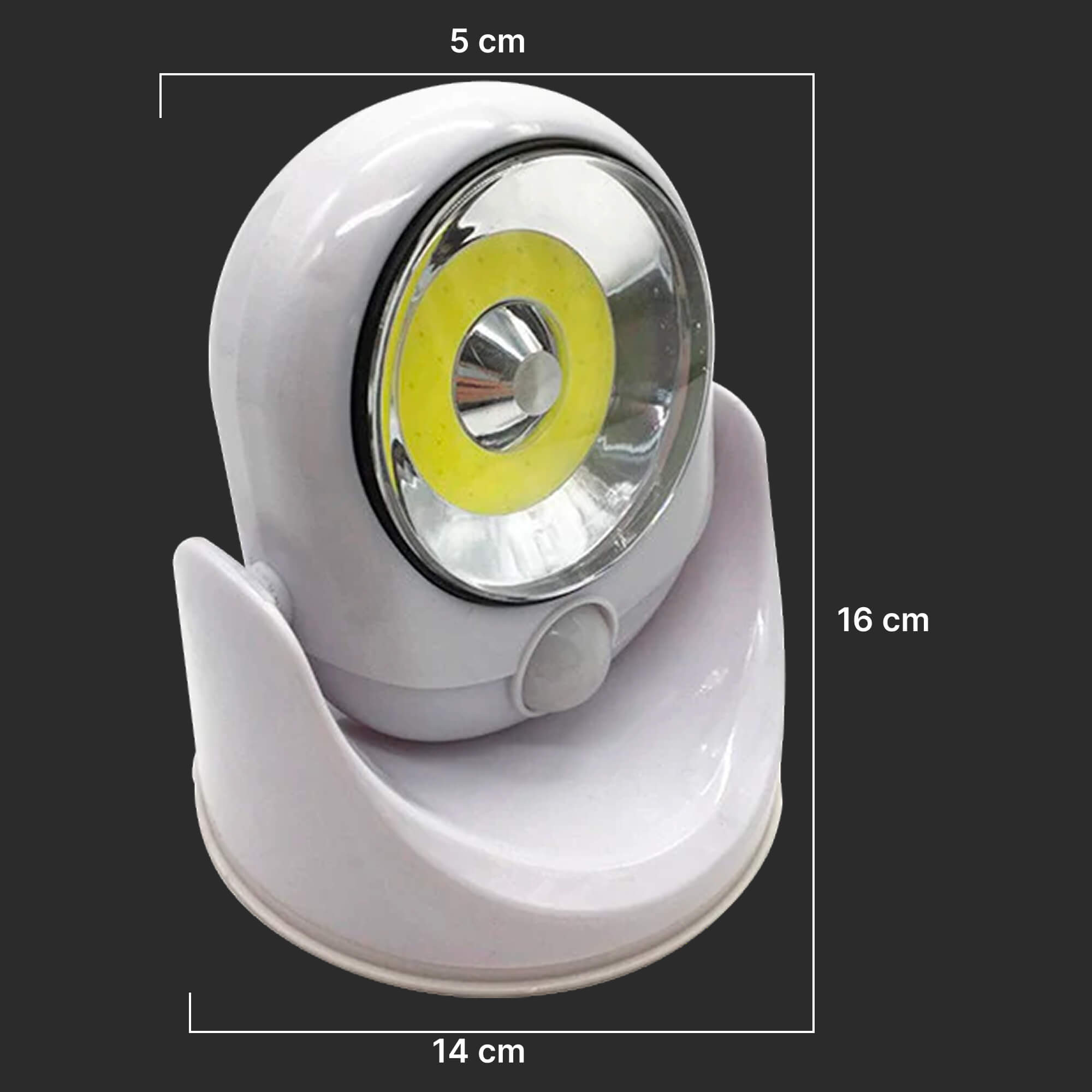 BowLift | Battery Operated Outdoor Security Light with Motion Sensor – Waterproof LED Light for Garden & Driveway | 450 Lumens