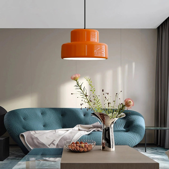 BowLift | Bauhaus Glow Light - Enchanting Orange pendant light for the dining room
