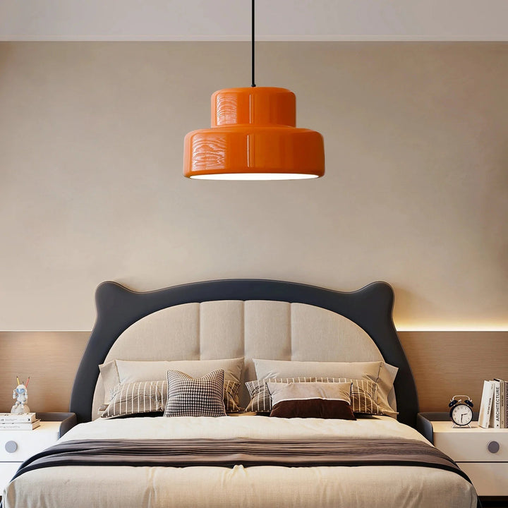 BowLift | Bauhaus Glow Light - Enchanting Orange pendant light for the dining room