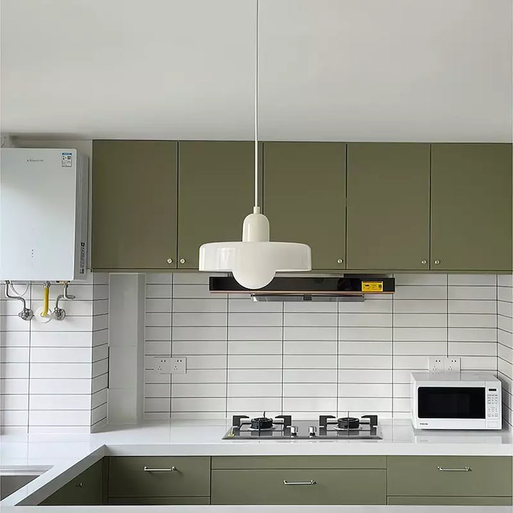 BowLift | Scandi Bauhaus Pendant Light – Stylish Orange Ceiling Lamp for Contemporary Spaces
