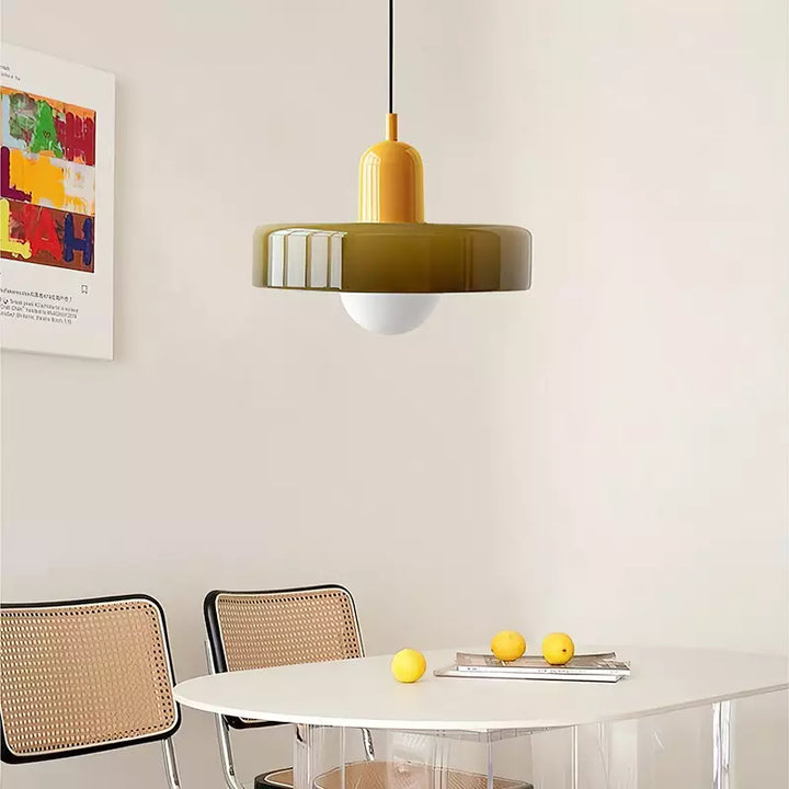 BowLift | Colorful Pendant Lamp in Bauhaus Style - StiloGlas