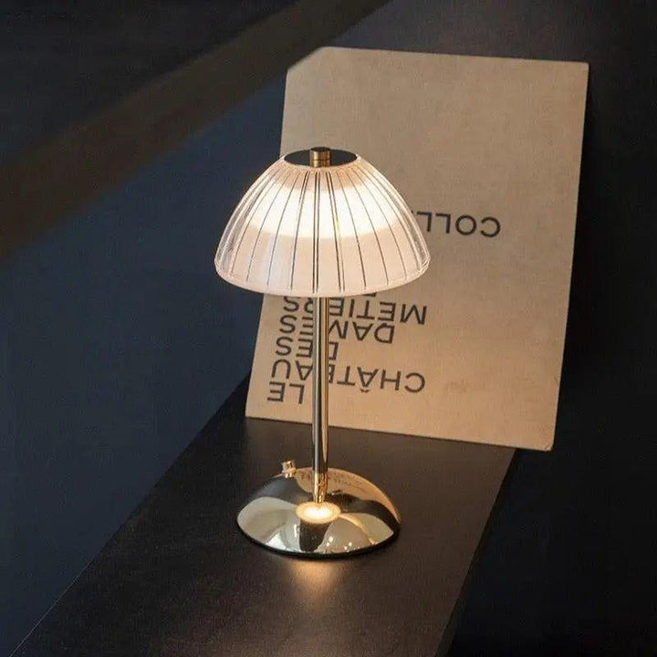 Beacon - LED Crystal Nightstand Lamp without caBowlifte | Bowlift