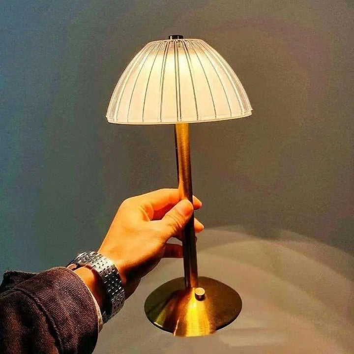 Beacon - LED Crystal Nightstand Lamp without caBowlifte | Bowlift